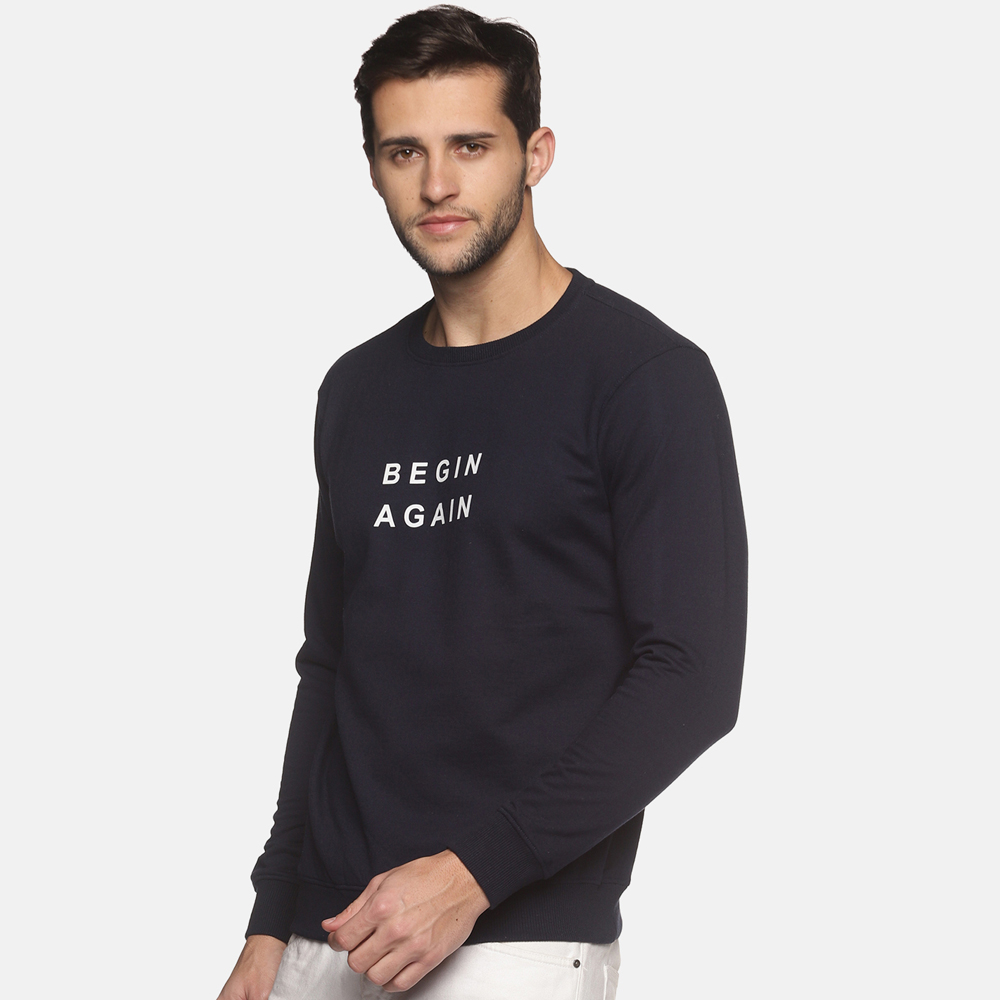 navy blue sweatshirt