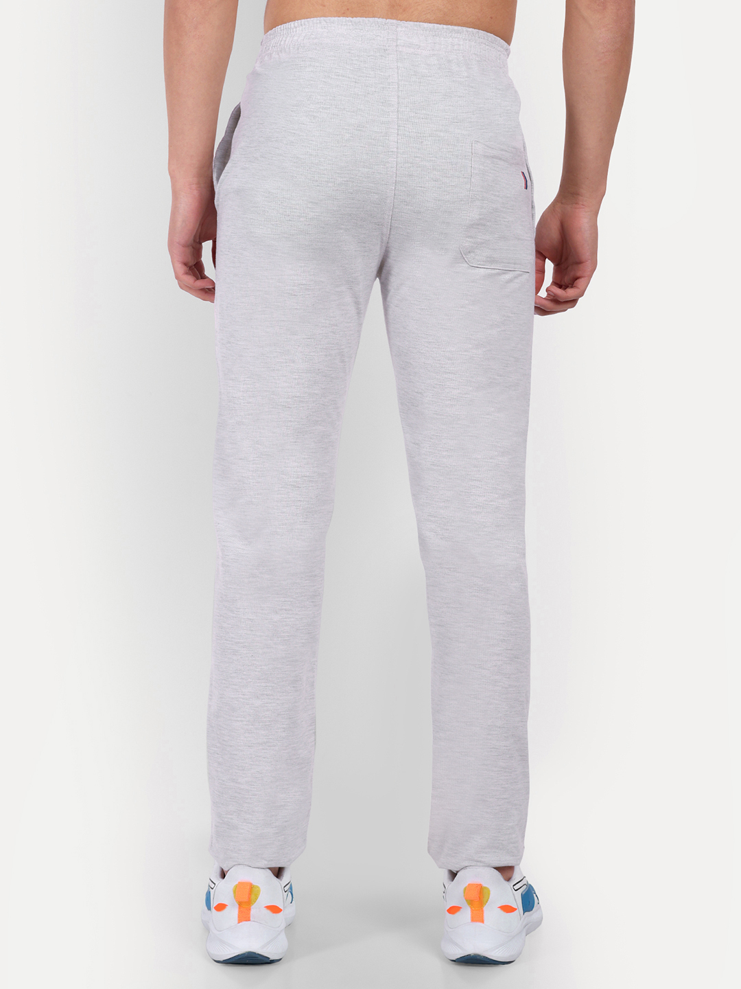 Men Self Design Grey Track Pants & Gaggers