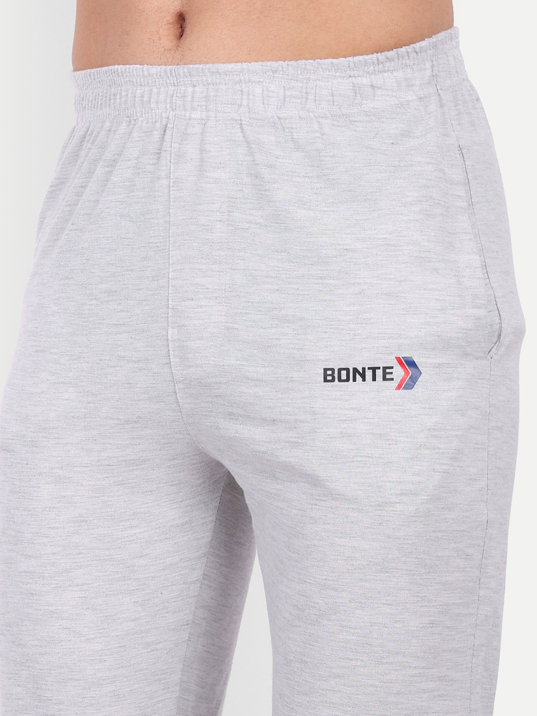 Men Self Design Grey Track Pants & Gaggers